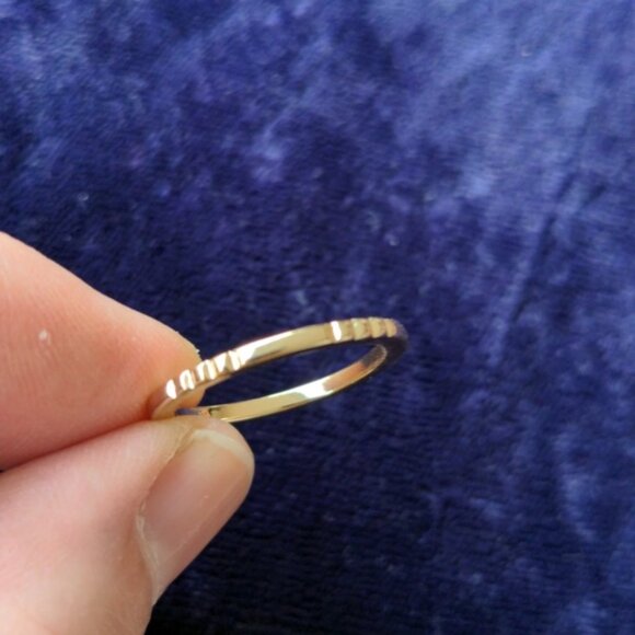 Jewelry - FREE Size 65 new gold color ring Freebie